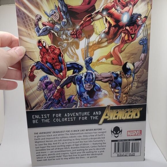 Age of Ultron color your own comic featuring Marvel Avengers book - Picture 3 of 10